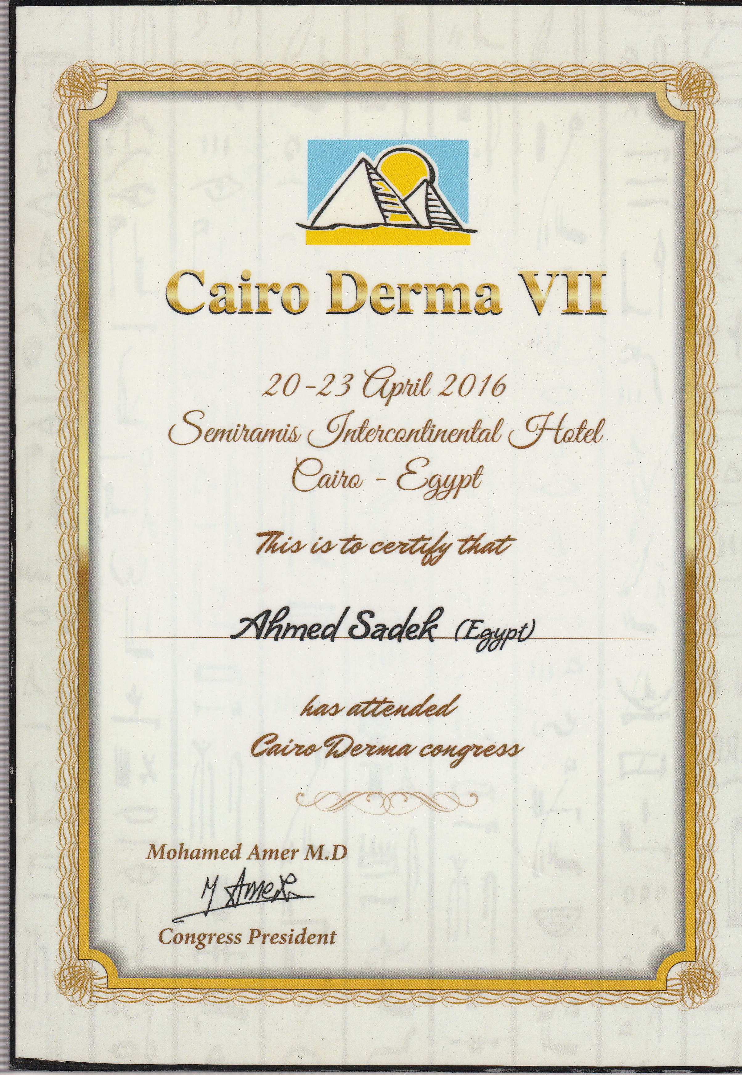 Cairo Derma 2016