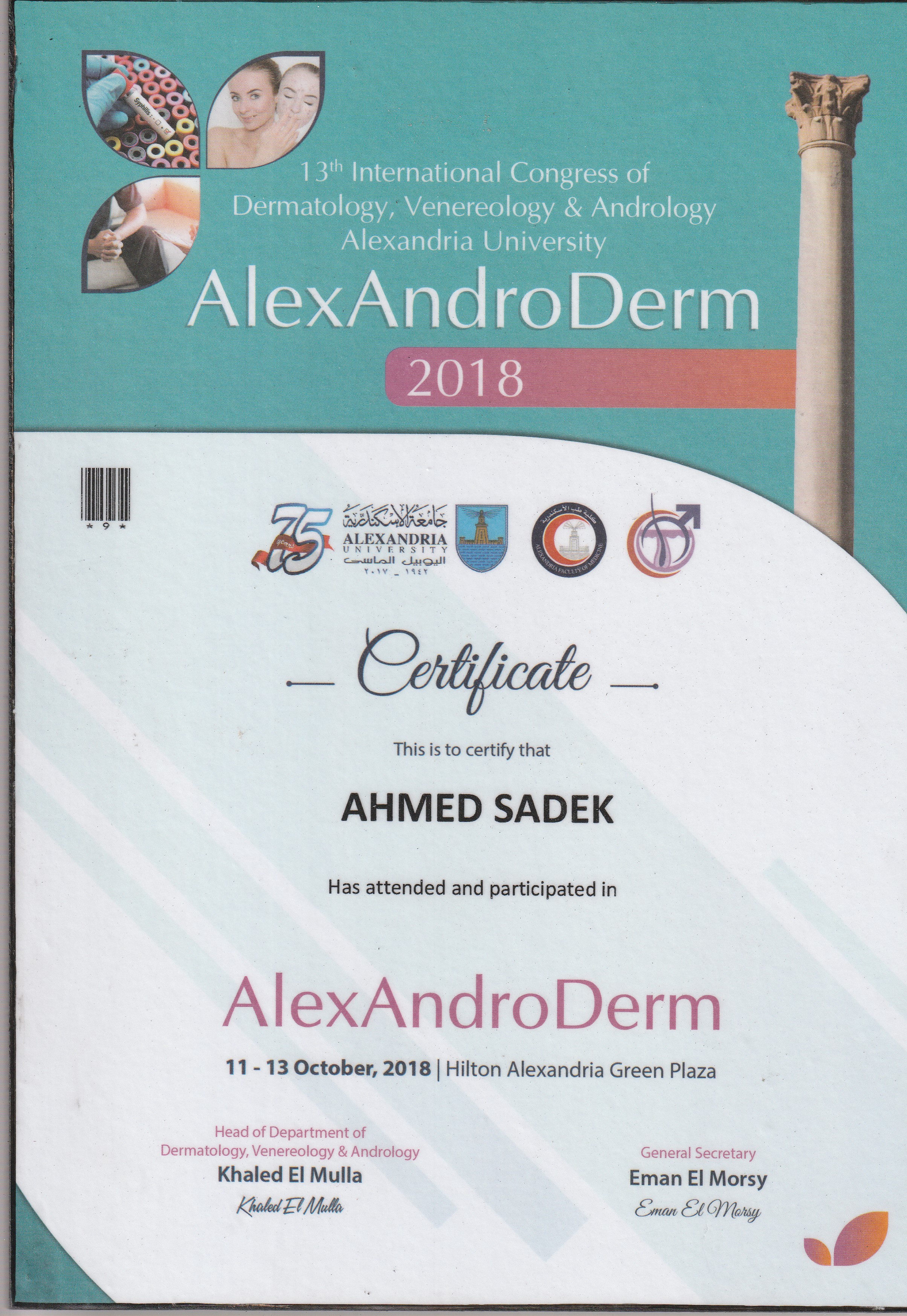 Alex Andro Derm 2018